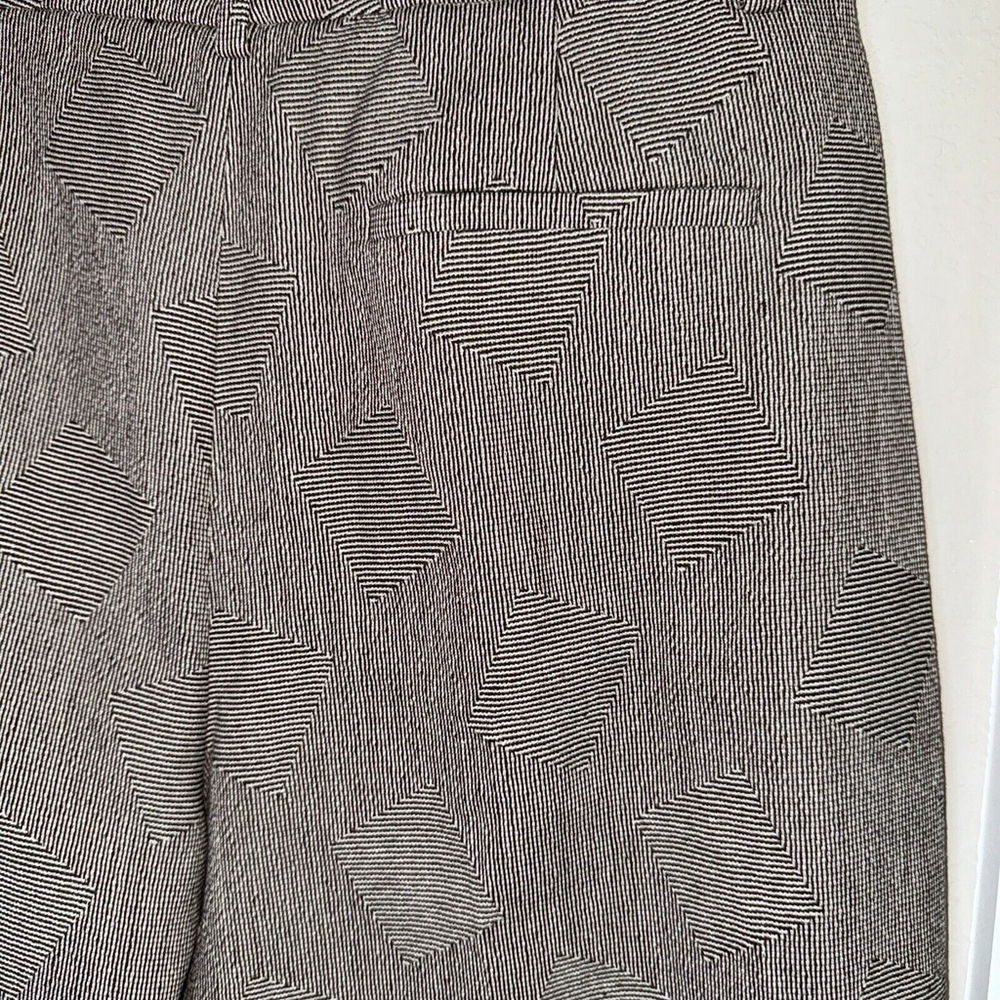 Theory Womens Fluid Wool Jqd Every Brown Wide Trouser Pants - Picture 6 of 15